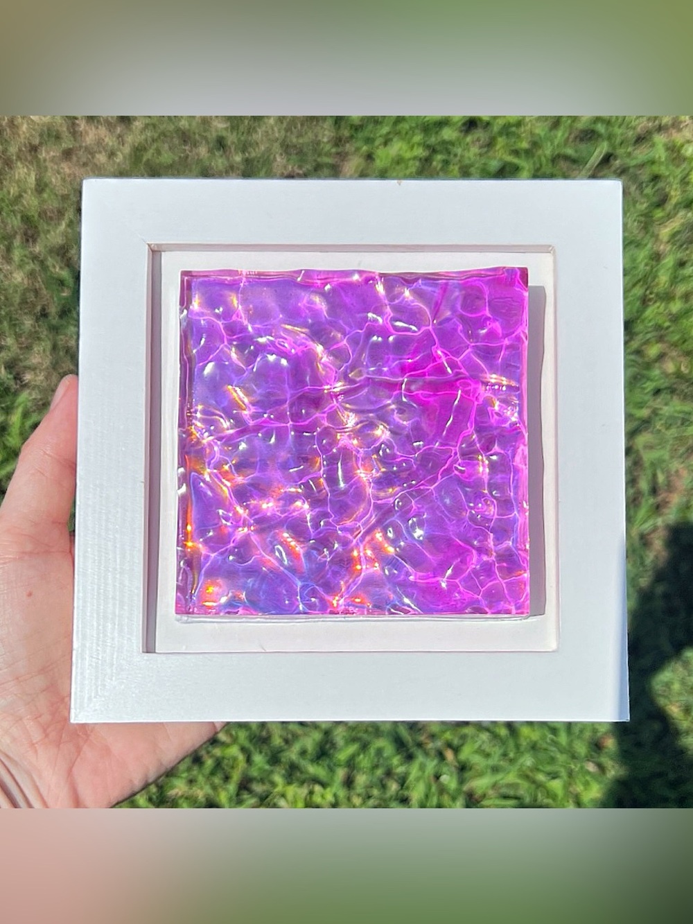 Iridescent Sunset Aqua Art